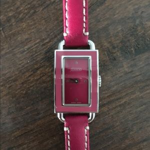 Coach pink watch