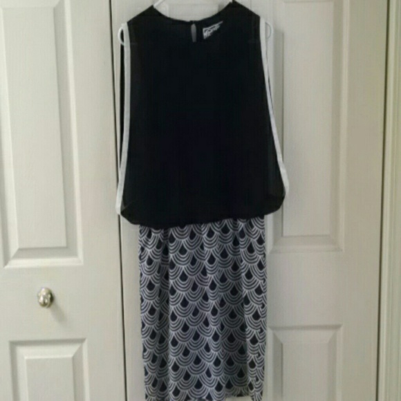 *SOLD* Navy Blue dress, medium - Pink Martini
