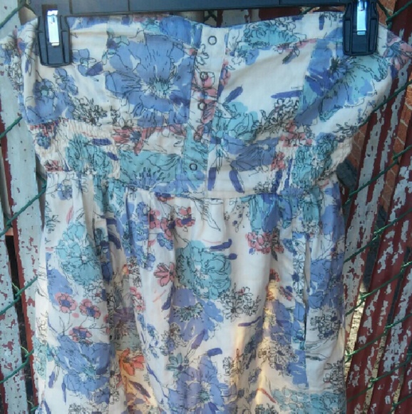 O'neill strapless floral dress