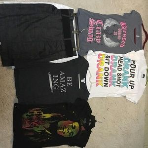 Skirts, t-shirts