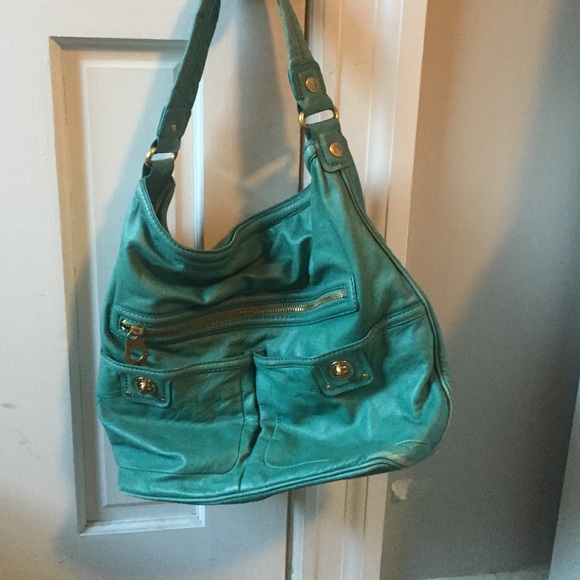 Marc Jacobs teal leather bag