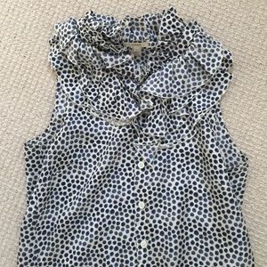 Jcrew sleeveless blouse
