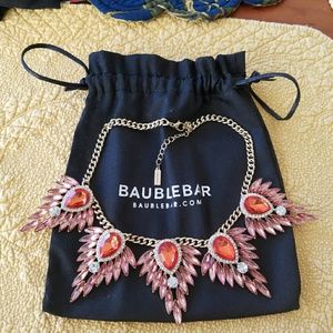 Baublebar Monarch Orange and Pink necklace