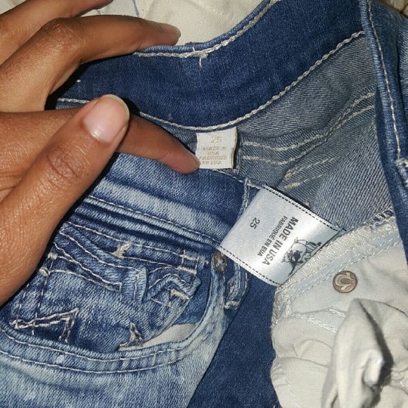 ⭕ Acid Wash Super Skinny True Religion Jeans ⭕ - Picture 2 of 3