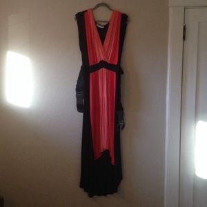 Black And Coral/Orange Hi-Low