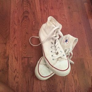Hightop white converse