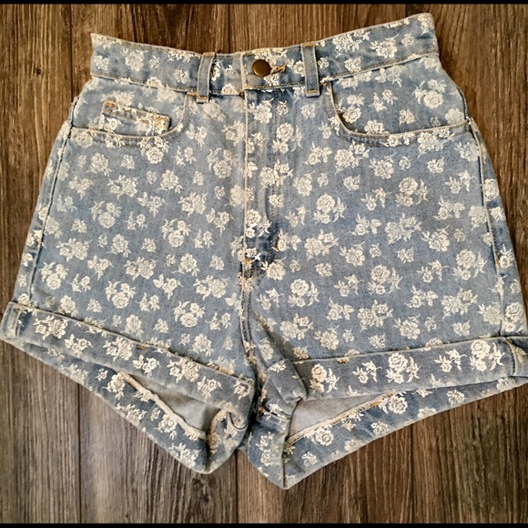 NWT American Apparel | high-waist floral shorts - Picture 2 of 4