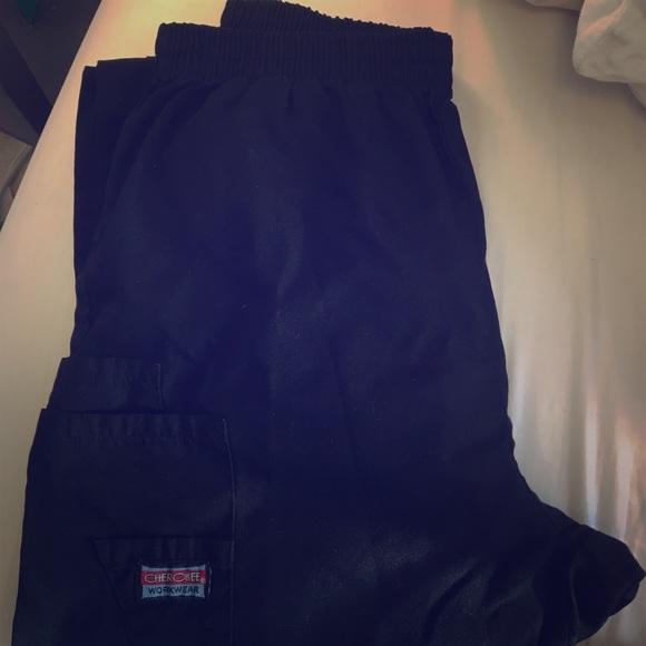 Black Cherokee scrub pants