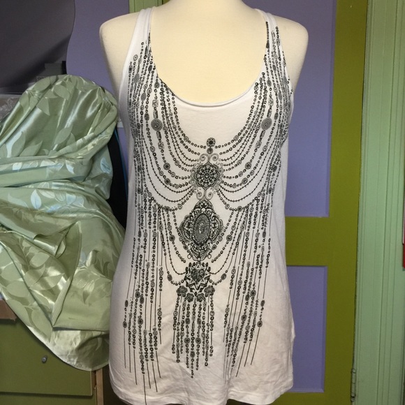 Forever 21 white tank top size M