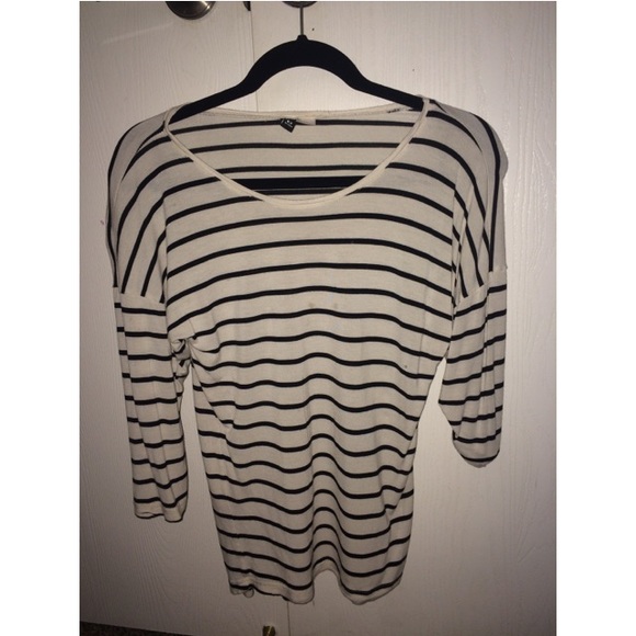 Striped mid long sleeve