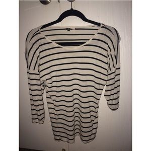 Striped mid long sleeve
