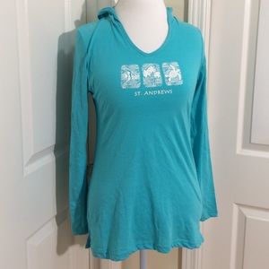 Beachy Long Sleeve Top with Hood