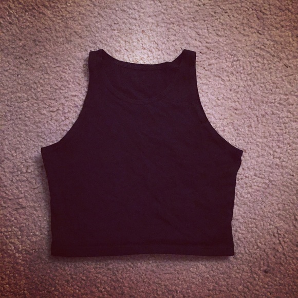 Black crop top