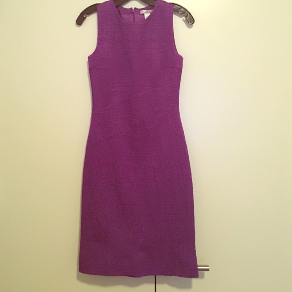 Purple Oscar de la Renta dress with back slit