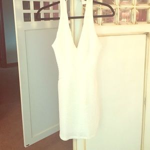Little white v-neck dress, Sabo Skirt