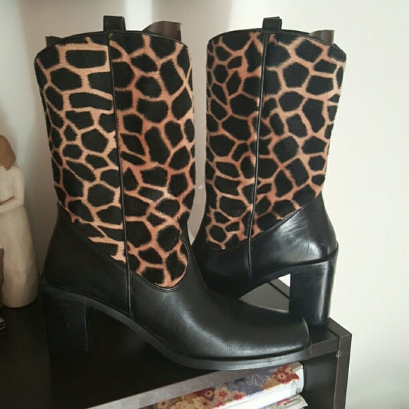 Cheetah  Print Cowboy  Boots
