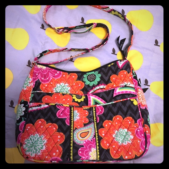 Vera Bradley Ziggy Zinnia Carryall Crossbody Purse