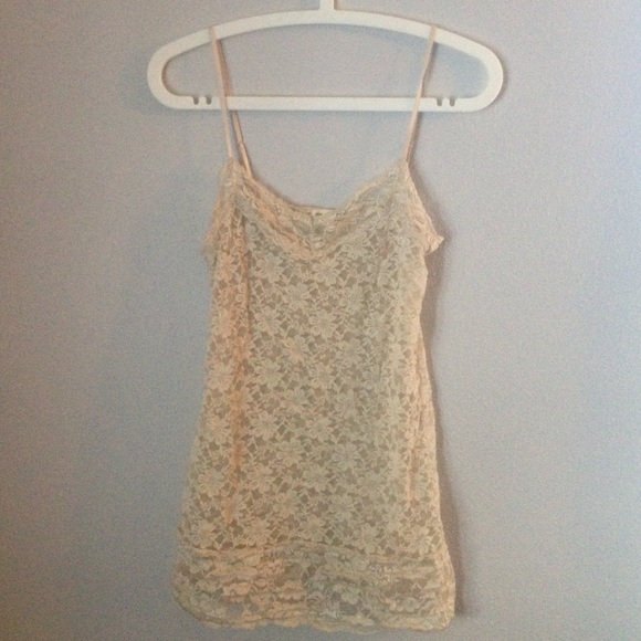 Cream Lace Tank