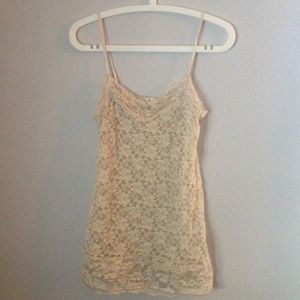 Cream Lace Tank