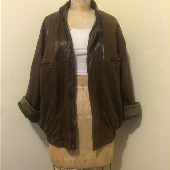 Vintage Christian Dior Leather Bomber