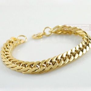 18k gold plated stainless steel bracelet