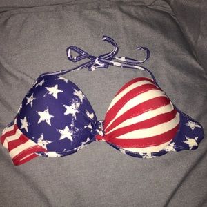 American Flag Swim Top