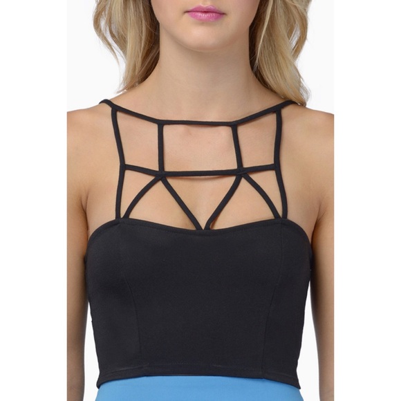 Shop Tobi Caged Crop Top XS