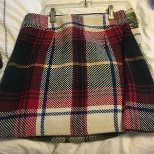 Jcrew plaid skirt