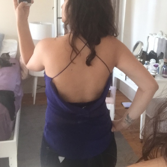 ✨NWT✨chiffon overlay drape back cami