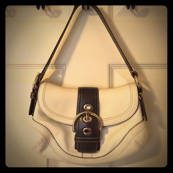 Leather coach purse