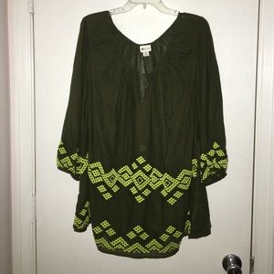 Dark Green Top
