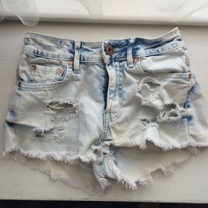 Bullhead high rise jean shorts