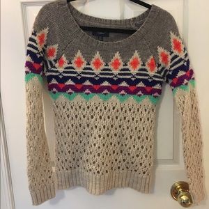 American Eagle Colorful Knit Sweater