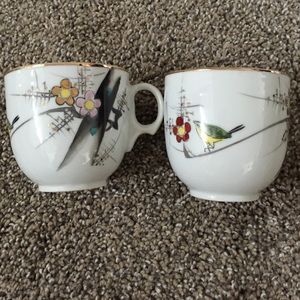 SOLD-Cherry blossoms tea cups