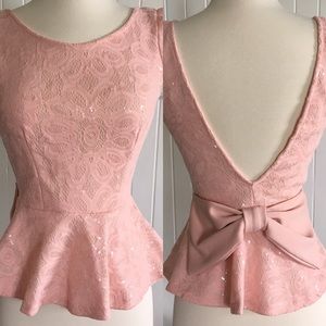 Forever 21 Tops - Forever 21 sequin peplum top Forever 21 Tops - Forever 21 sequin peplum top