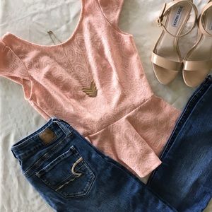 Forever 21 Tops - Forever 21 sequin peplum top Forever 21 Tops - Forever 21 sequin peplum top