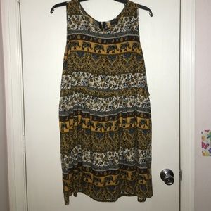 Elephant printed dress