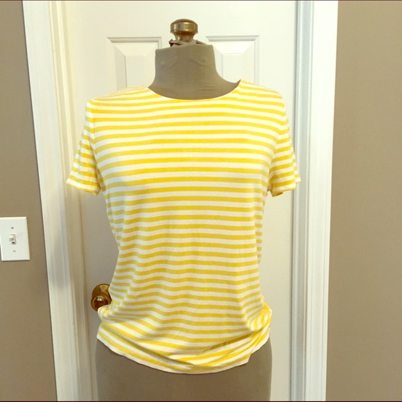 Talbots nautical striped tee
