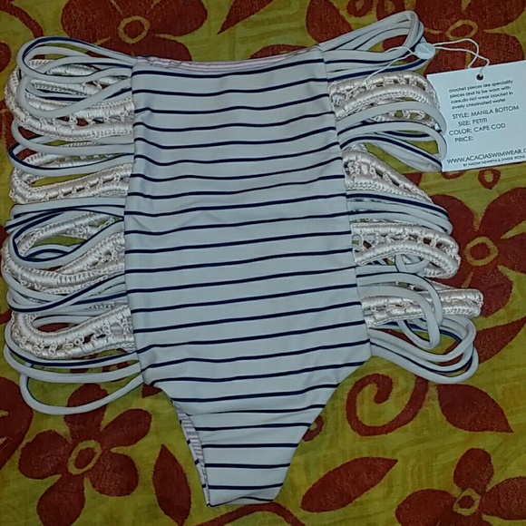 New acacia swimwear manila bottom cape cod stripes - Picture 3 of 4