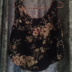 Open back floral crop