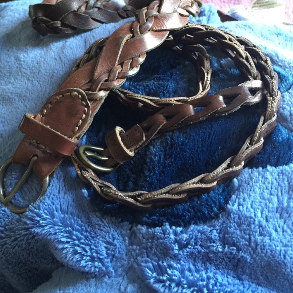 A&F Brown Leather Belts