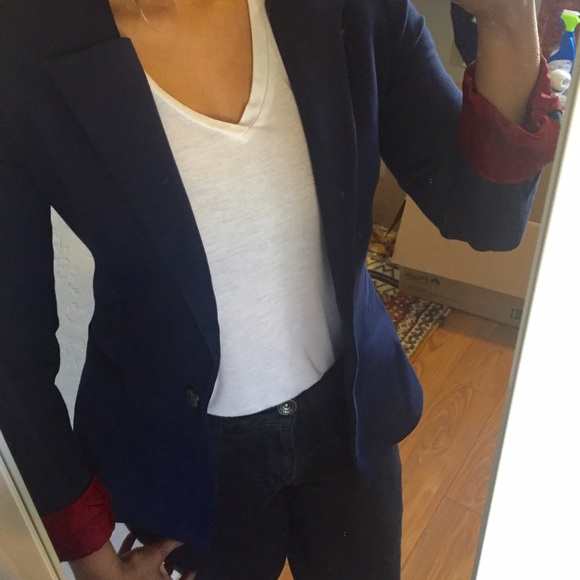 Zara Blazer - navy blue with lining