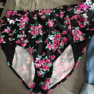 Forever22 plus floral swim bottoms