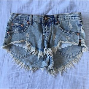 One Teaspoon Bonitas Denim Shorts