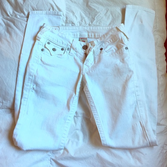 True Religion | Crisp White Skinny Jeans