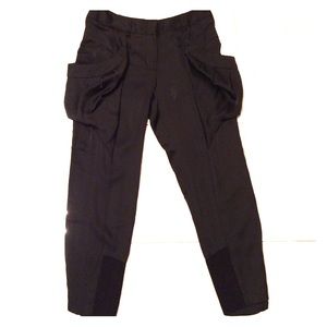 BCBG Max Azria Satin Ankle Length Cargo Pants