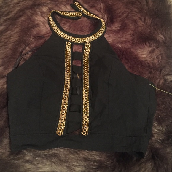 gold chain top