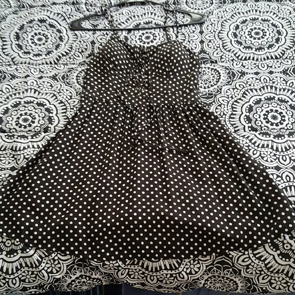 Nobo black and white polka dot dress