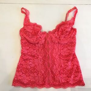 Marciano Coral Corset Lace Top