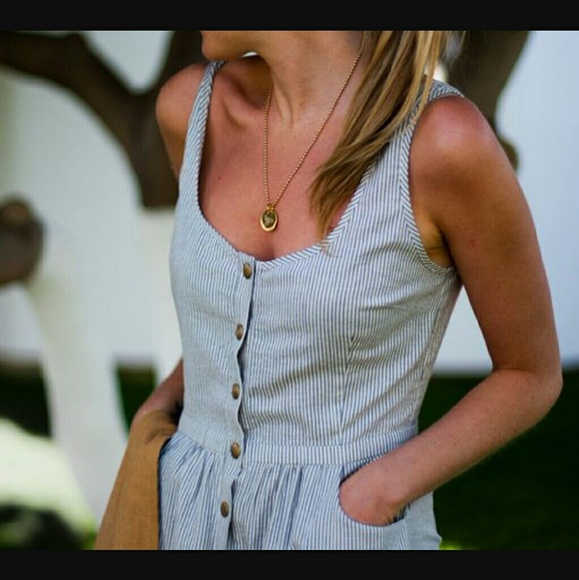 LOOKING FOR Seersucker and Brass Dress